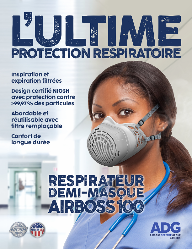 Couverture de la brochure Brochure sur le demi-masque AirBoss 100