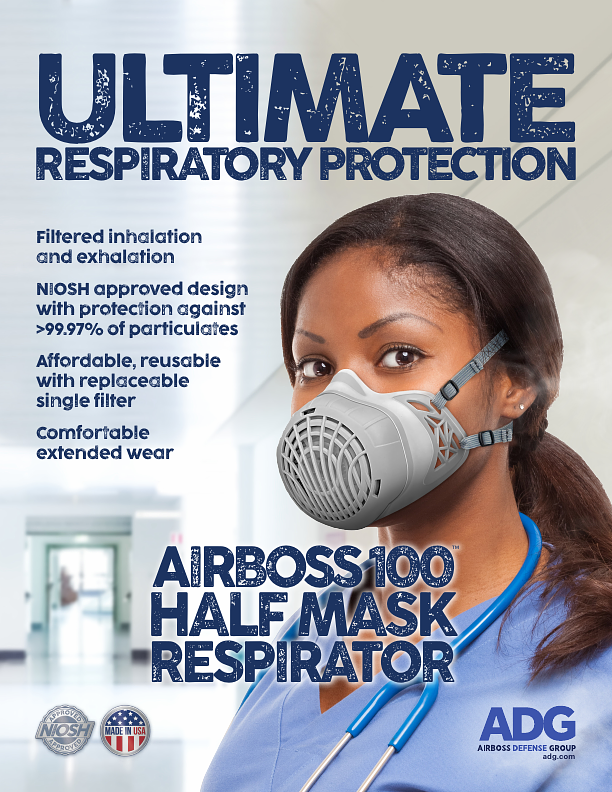 Cover of the AirBoss 100 Half Mask Brochure brochure