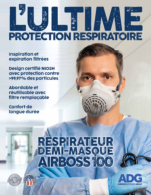 Couverture de la brochure Brochure sur le demi-masque AirBoss 100