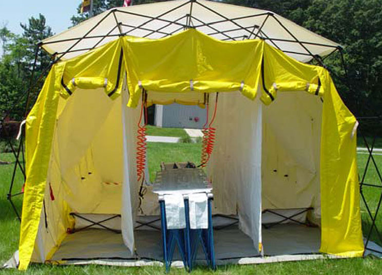 Picture of the Decontamination Shelter