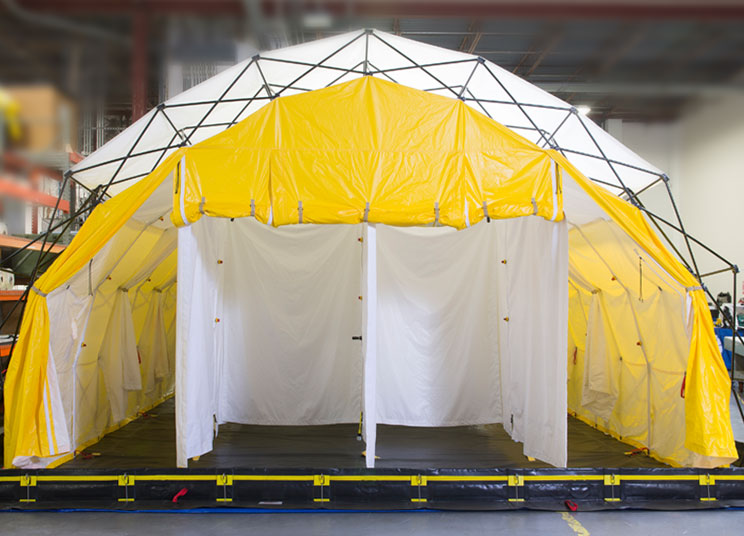 Picture of the Decontamination Shelter