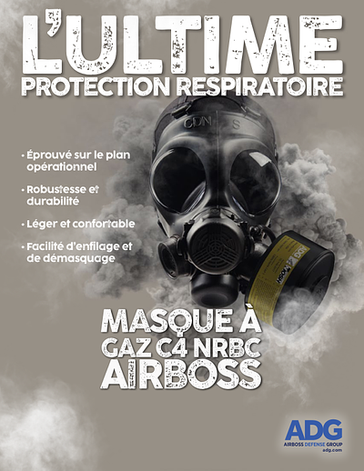 Masque à gaz C4 NRBC