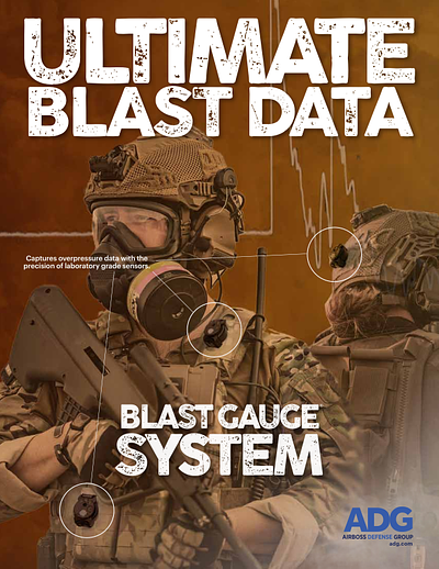 Cover of the The Blast Gauge System brochure