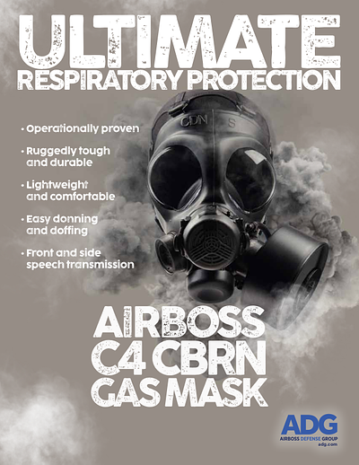 Cover of the C4 CBRN Gas Mask brochure