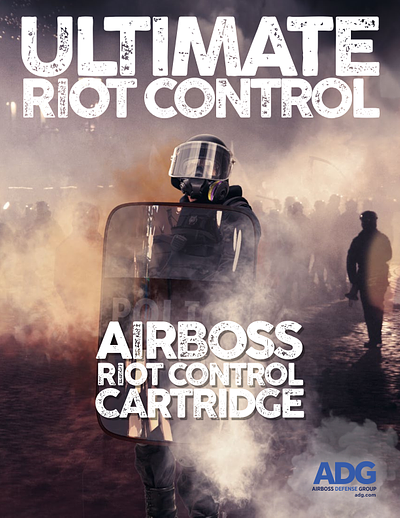 Cover of the Riot Control Cartridge brochure